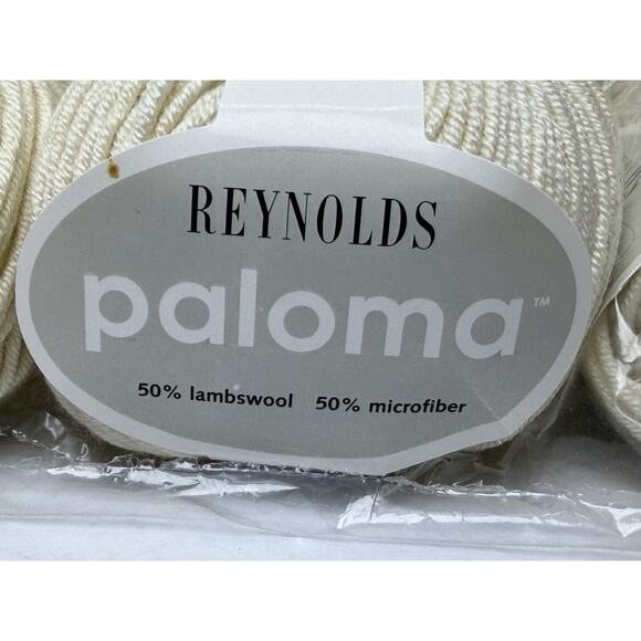 Reynolds PALOMA Yarn Lot of 8 Sand Beige Lambswool Microfiber Blend 50gms Italy - Picture 3 of 7
